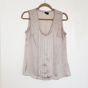 Mossimo Silver Sleeveless Top